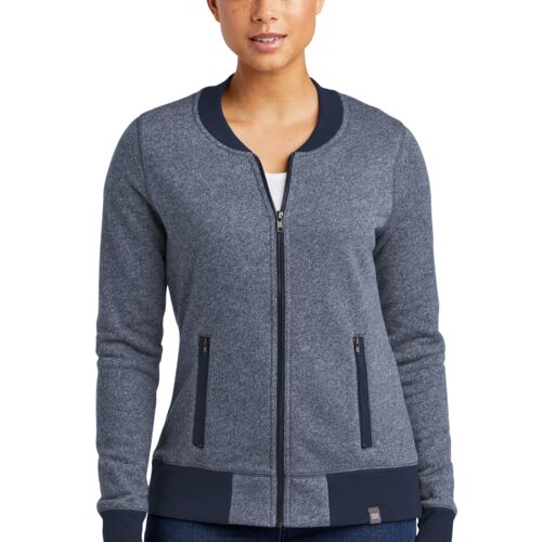 Ladies French Terry Baseball Full Zip Thumbnail