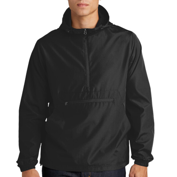 Custom No Minimum Sport-Tek Packable Anorak JST66 Front View