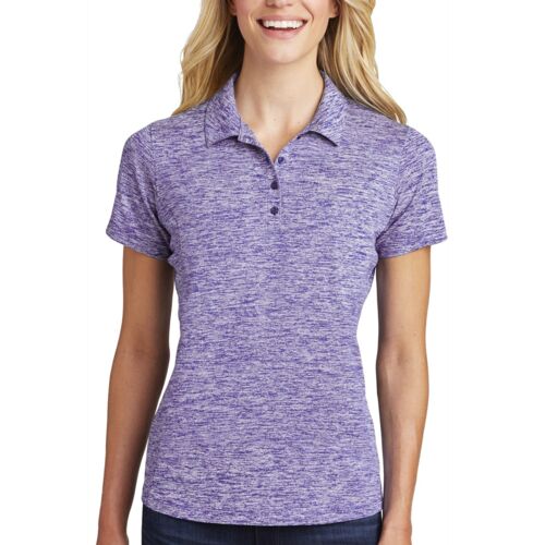 Ladies PosiCharge ® Electric Heather Polo Thumbnail