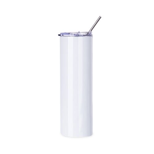 30 oz STRAIGHT STAINLESS STEEL TUMBLER WITH STRAW & LID Thumbnail